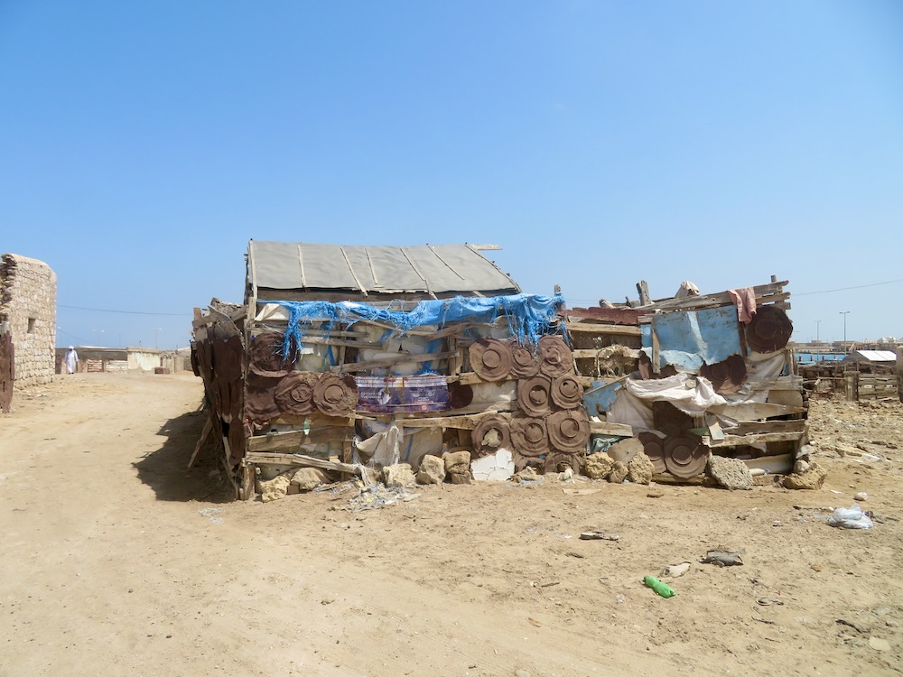 Umzäunte Behausung in Suakin im Sudan